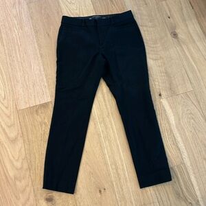 Banana Republic Sloan Curvy Fit black cropped pants
